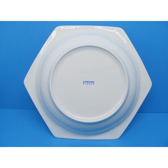 Limoges France Vintage 6 Sided Hand Painted Porcelain Ashtray or Trinket Dish - Picture 8 of 10